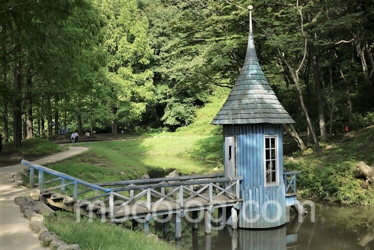わんぱく池の小屋