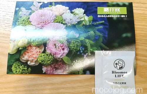 お花屋さんのポストカードと栄養剤